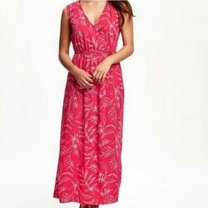 Old Navy Hot Pink Sleeveless Maxi Dress